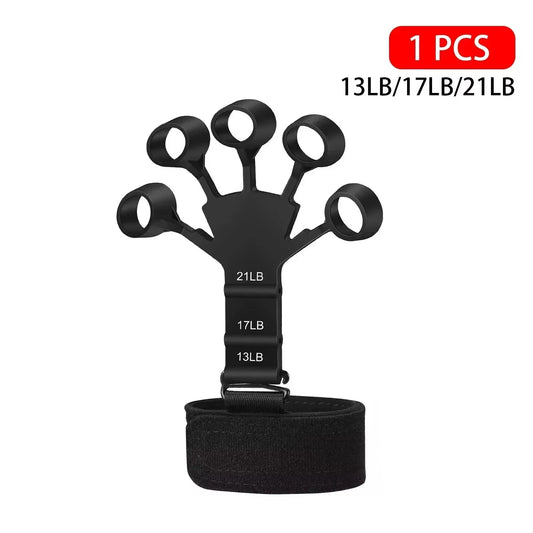 Ultimate Hand Grip Strengthener - 6 Levels of Resistance for Athletes and Musicians - Portable Finger Trainer for Strength Training and Rehabilitation