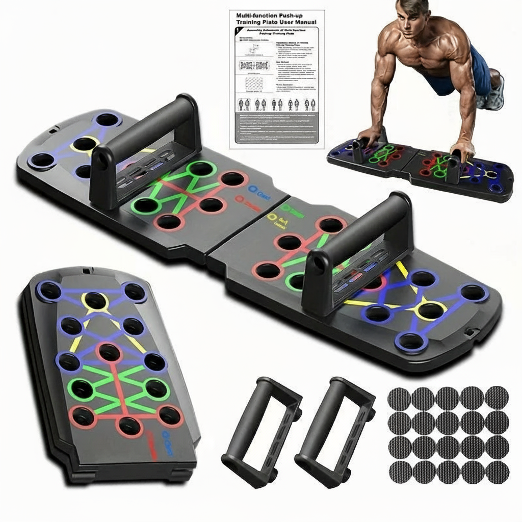 Multifunctional Folding Push-Up Board for Home and Gym Workouts