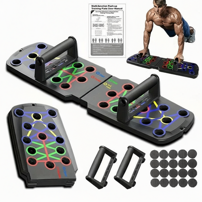 Multifunctional Folding Push-Up Board for Home and Gym Workouts