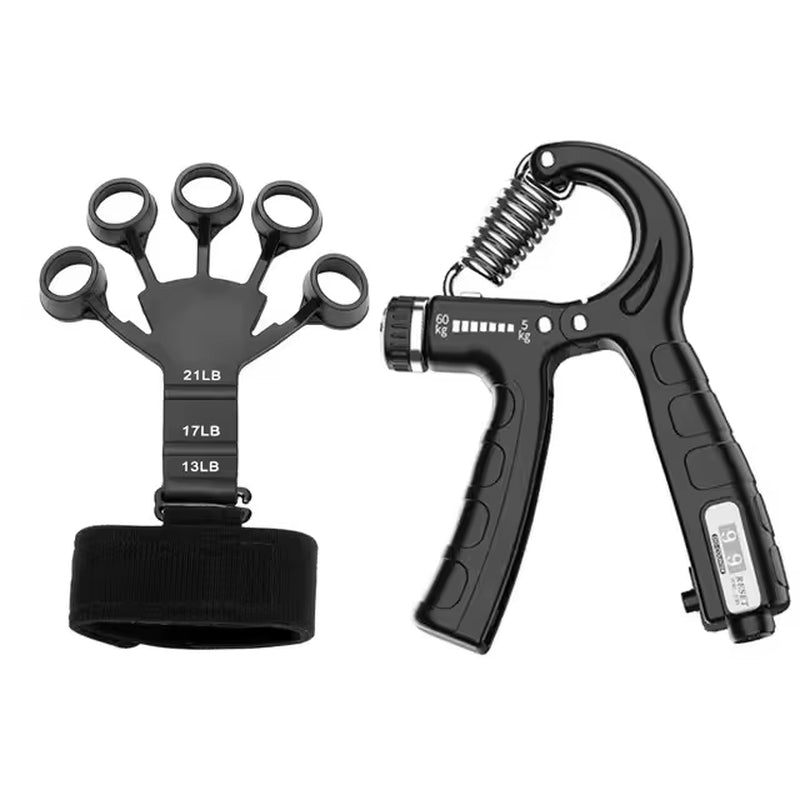 Grip Strength Trainer Kit 1-6 Pack Hand Grip Strengthener for Muscle Building and Injury Recover Hand Rehabilitation Training